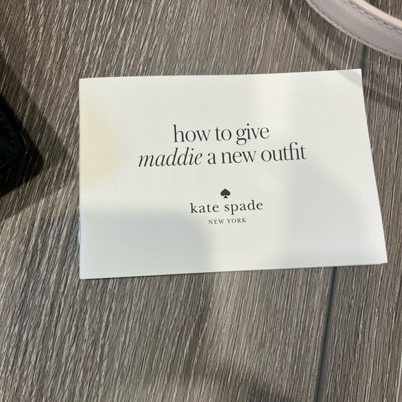 NWT- Kate Spade Make it Mine Maddie Backpack bag tote w/ extra flap beige pink - Picture 9 of 15